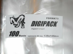 100 BUSTE WR "DIGIPACK" 135x145 mm x Digipack singoli - Picture 1 of 1