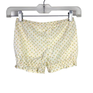 Pantalones cortos vintage delicados florales amarillos para bebés pequeños - Imagen 1 de 3