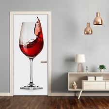 3D Home Art Door Wall Self Adhesive Removable Sticker Decal Food Red wine