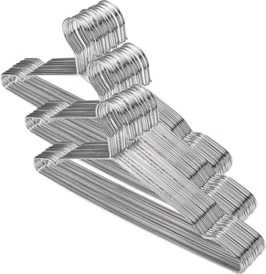 50 Stück Edelstahl Stark Draht Metall Kleiderbügel Strapazierfähig Kleidung Ha - Bild 1 von 12