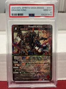 Dragno King BSS02 XR Battle Spirits Saga False Gods PSA 10 - Picture 1 of 2