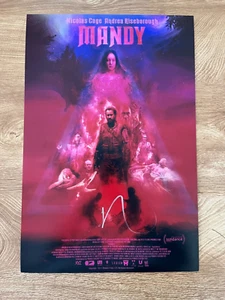 * NICOLAS CAGE * signed 12x18 poster * MANDY * 2 - Picture 1 of 2
