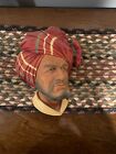 Abduhl Arab Chalkware Head Vintage Bossons Style Arabian Man in Turban