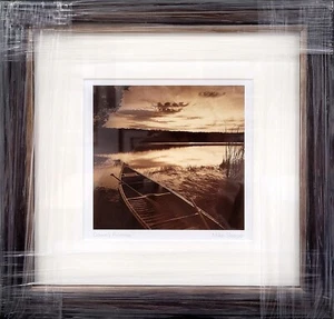 Dawn's Promise by Mike Sleeper Framed Postcard 10.75" X 10.75", Brown Wood Frame - Picture 1 of 4