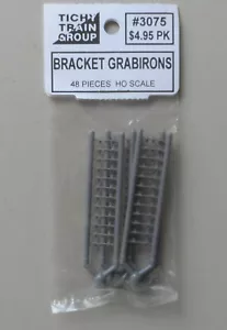 48 BRACKET GRABIRONS HO 1:87 SCALE LAYOUT DIORAMA TICHY TRAINS 3075 - Picture 1 of 1