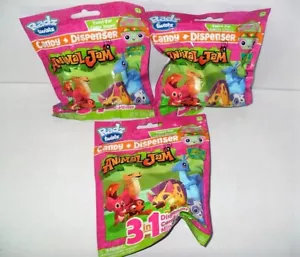 RADZ ANIMAL JAM CANDY & DISPENSER LOT OF (3) NEW SEALED PACKS Candy Expired - Picture 1 of 1
