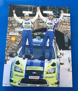 Foto firmada autografiada de Marcus Gronholm Rally Legend + Certificado de autenticidad - Imagen 1 de 1