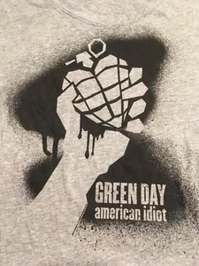 GREEN DAY "AMERICAN IDIOT" TOUR T-Shirt grau grey, Mädchen Gr. XXL - Bild 1 von 2