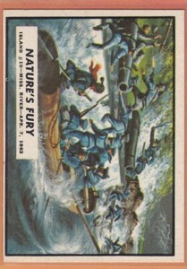 1962 TOPPS CIVIL WAR NEWS NATURE'S FURY #15 EXMT *78007