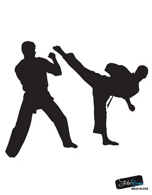 Adesivo de parede de artes marciais de karatê. Adesivo adesivo para janela. 5 pés de altura. #223 - Imagem 1 de 4
