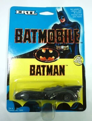 1989 Batman Batmobile Ertl Vintage 1/64 Diecast MOC Car Set NIB - Image 1 of 3
