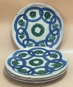 Fratelli Piscitello Italia - Set di quattro piatti in maiolica anni '60 circa - Foto 1 di 13