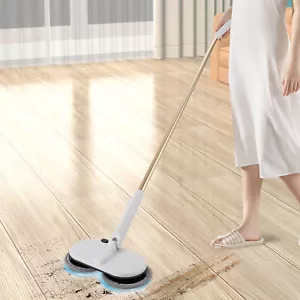 15W Cordless Electric Powerful Mop Dual Mechanical Rotating Removable Mop Pad - Picture 1 of 18