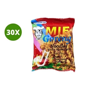 30 Packet X Mie Goreng Snack Noodles Rasa Barbeque (9.0 g ) نودلز شعيرية مقلية - Picture 1 of 2