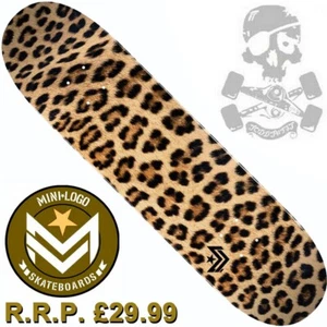MINI LOGO Skateboard Deck - 8.25" 😊 SALE 😊 Leopard Print 243 - made by Powell - Picture 1 of 2