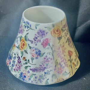 Yankee Candle Jar Topper Pink Flower French Farmhouse CottageCore Shade Ceramic - Picture 1 of 13