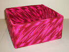 New Unique Handmade Square Napkin Holder Candy Print Pink Tones