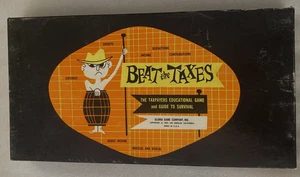 Beat The Taxes Brettspiel 1957 selten Vintage pädagogisch Familie Finanzen obskur - Bild 1 von 10