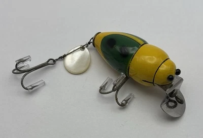 Vintage Creek Chub Midget Beetle 6050 In Yellow Color! Nice! Must See! - Image 1 of 4