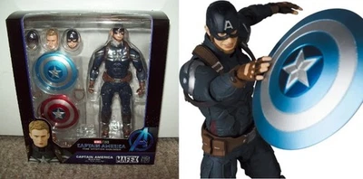 Capitán América Mafex No.202 Soldado de Invierno Traje Sigiloso Figura Medicom Sin usar, en caja sellada Nuevo Foto 1 de 4