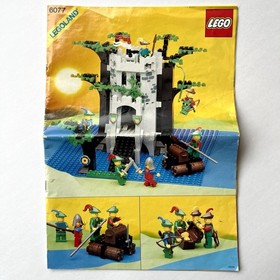 LEGO 6077 Forestmen's River Fortress - ONLY Instructions Manual - Vintage Castle