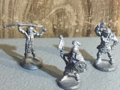 A32625 RAL PARTHA MINIATURAS METAL 3 PK HUMANO BÁRBARO GUERRERO Y CHAMÁN D&D Foto 1 de 4