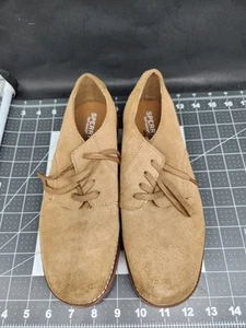 Sperry Top-Sider Caspian Boys Size 7M Brown Tan Buck Suede Oxford Dress Shoes - Picture 1 of 8