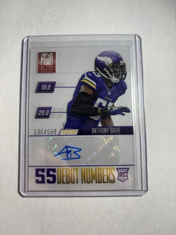 2014 Panini Elite - Rookie Debut Anthony Barr #AB Signatures /199 (AU, RC) - Image 1 of 4
