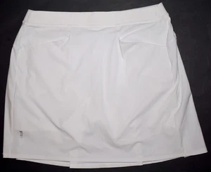 RLX Ralph Lauren Golf Skort Skirt w Shorts M White Pockets LkNu FreeS&H - Picture 1 of 5