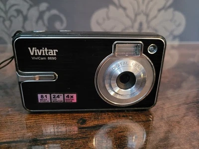 Vivitar Vivicam 8690 Compact 8.1MP Digital Camera Black - Image 1 of 4