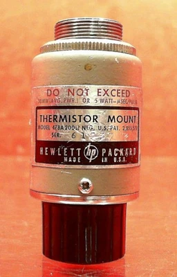 HP - Agilent - Keysight 478A Coaxial Thermistor Mount 61537 - Image 1 of 4