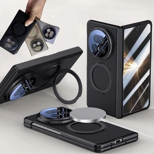 Magnetic Matte Hinge Protection 360 stand Hard Case + Glass For Honor Magic V5 - Picture 1 of 28