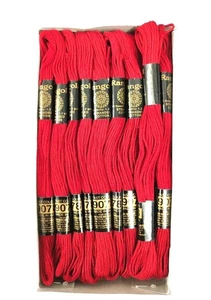 Rangoli Threads Cross Stitch Stranded Cotton Threads Floss Hand Embroidery Red - Picture 1 of 3