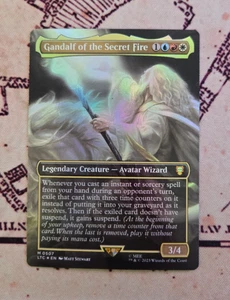 Magic The Gathering Lámina Gandalf del Fuego Secreto Señor de los Anillos Cuentos de la Tierra Media Casi Nuevo - Imagen 1 de 1