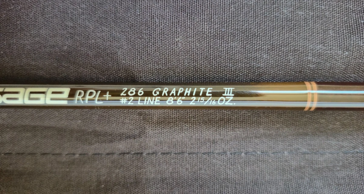 美品 sage rpl+ 790graphite3 SAGE GRAPHITE III RPL+ 9'6″ #7 TROUT