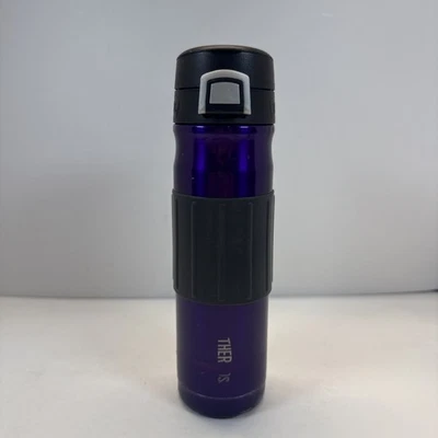 ¡Raro! Termo 20 oz aislante taza de acero inoxidable púrpura profundo botón vaso superior Foto 1 de 4