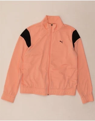 PUMA Womens Tracksuit Top Jacket UK 16 Large Pink Colourblock DT22 - Image 1 of 4