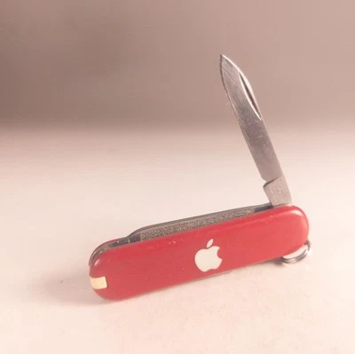 Swiss Army Knife Victorinox 58mm Classic SD Red APPLE Logo - Image 1 of 4
