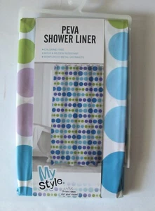 Shower Liner, PEVA, Mold & Mildew Resistant, Chlorine Free, 72" x 72" - Picture 1 of 1