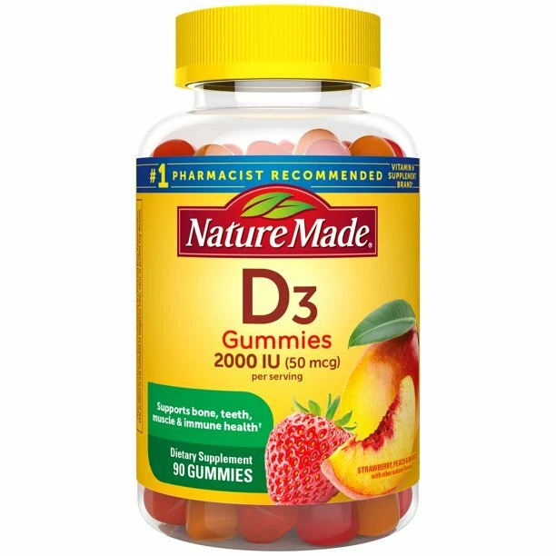 Nature Made Vitamin D3 2000 IU (50 mcg) Gummies- 90 Count - Image 1 of 1