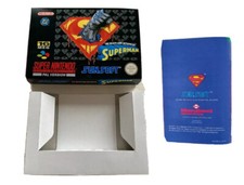 Repro Box, Manual and Inlays the Death and Return of Superman PAL for SNES.