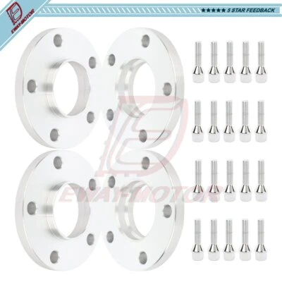 (4) Espaciadores de rueda 5x120 15 mm 12x1,5 para BMW 530i 335i 525i 645Ci 328i 128i 545i Foto 1 de 4