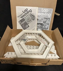 Love & Money Crafts Hexagon Lap Weaving Looms - Includes Pattern Book NIB - Picture 1 of 6