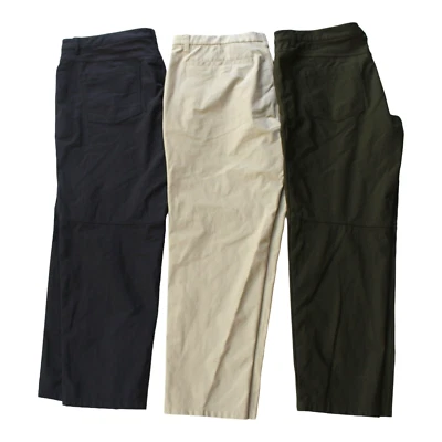 (3) Pantalones chinos 7 Diamonds Infinity pierna recta para hombre 40 x 30 azul marino beige verde Foto 1 de 4