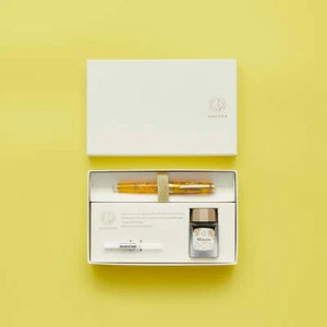 Sailor × Ancora Pro Gear Slim Mimosa LE Gold Clear Yellow Füllfederhalter Set Neu - Bild 1 von 10