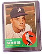 1963 Topps Baseball Player- Roger Maris card # 120