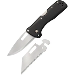 Cold Steel Click N Cut Pocket Knife 2.5" Drop Point 420J2 Polished Blade Griv-Ex - Picture 1 of 2