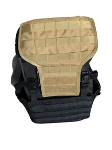 AR 500 Upper Chest Coyote Molle Tactical Chest Rig Bib Kit 6x8 Plate Level 3plus - Picture 1 of 7