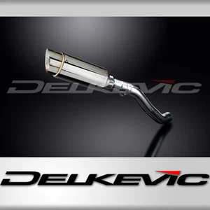 Kit silenciador de escape redondo de 8" Kawasaki Z750 2004-2006 Delkevic sin cordones - Imagen 1 de 5