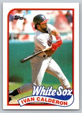 1989 Topps #656 Ivan Calderon Chicago Cubs Baseball card